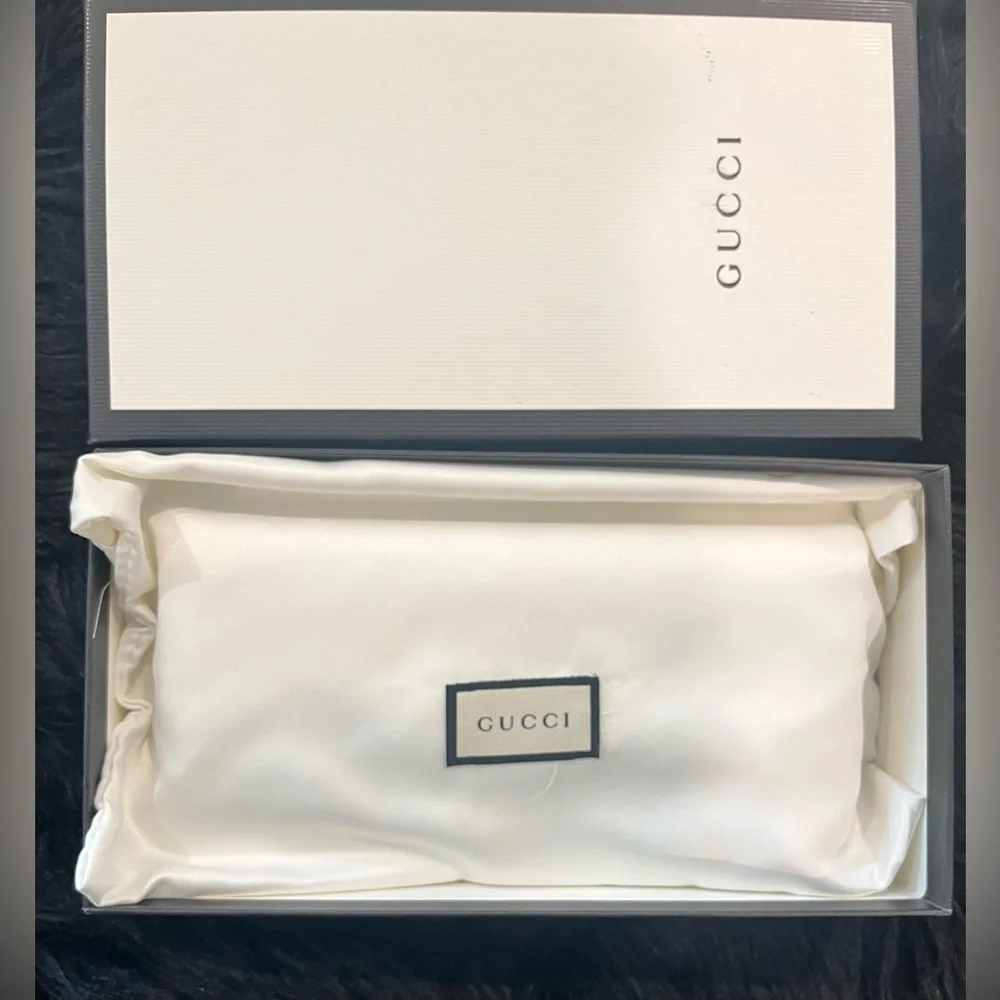 NEW AUTHENTIC GUCCI FLORA FLORAL FLOWER GG LONG WALLET
